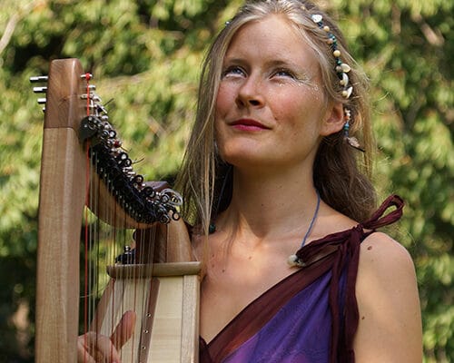 keryda harpe celtique contrebasse sieste musicale murviel juin2 1