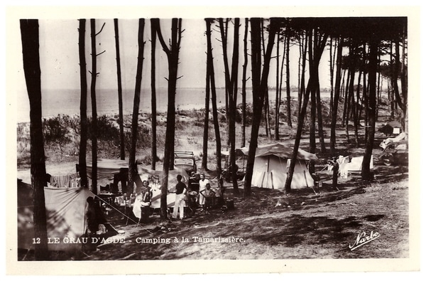 le camping de la Tamarissière à l'époque