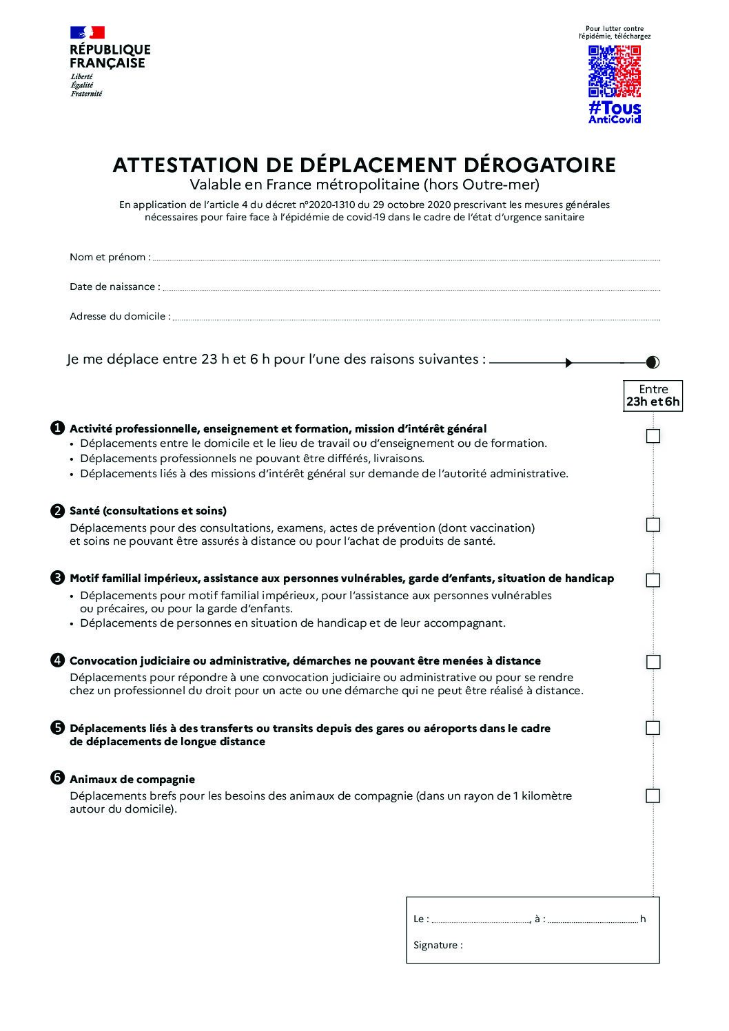 09 06 2021 attestation de deplacement derogatoire pdf