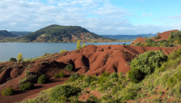 La roche rouge du Lac du Salagou