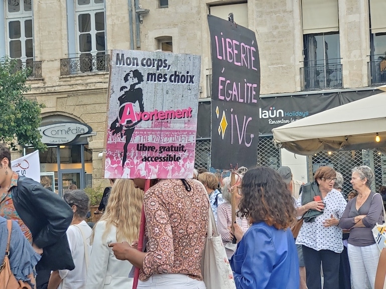 Aperçu de la manifestation pour le droit à l'avortement du du 28 septembre