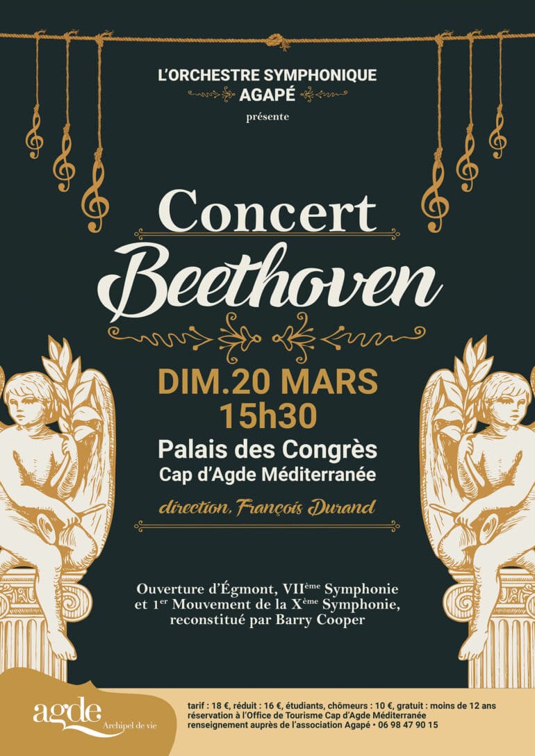 Affiche concert Beethoven Agapé