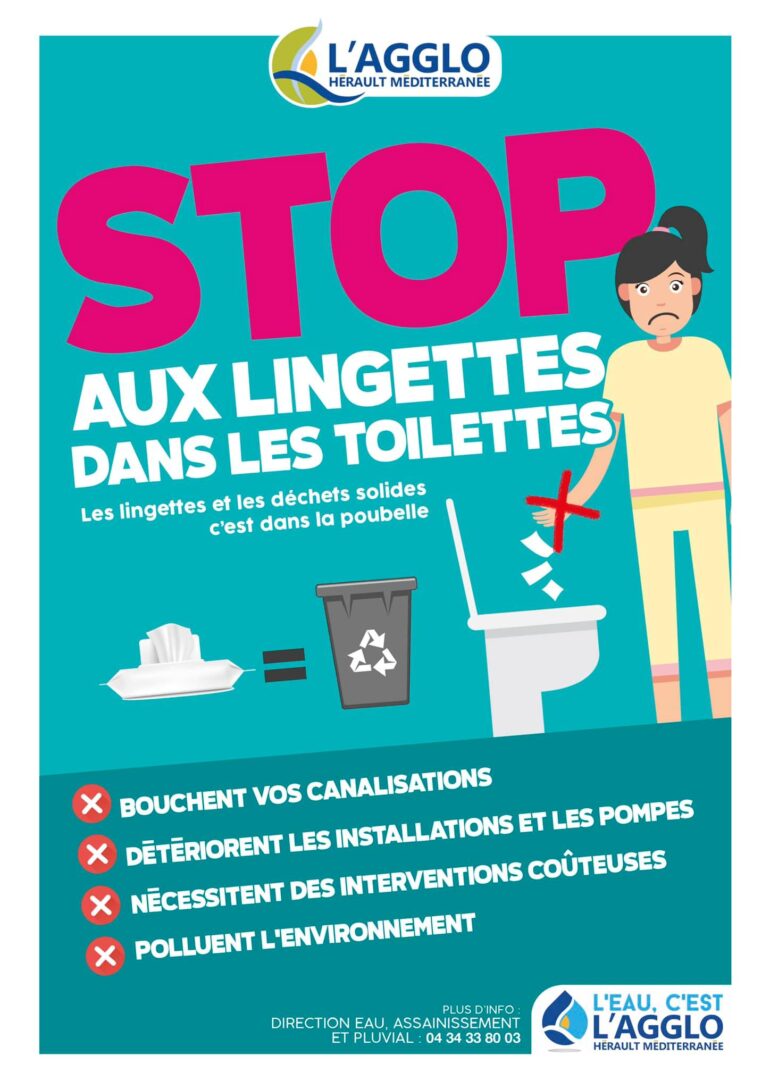 stop lingettes toilettes