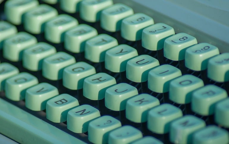 clavier de machine à écrire