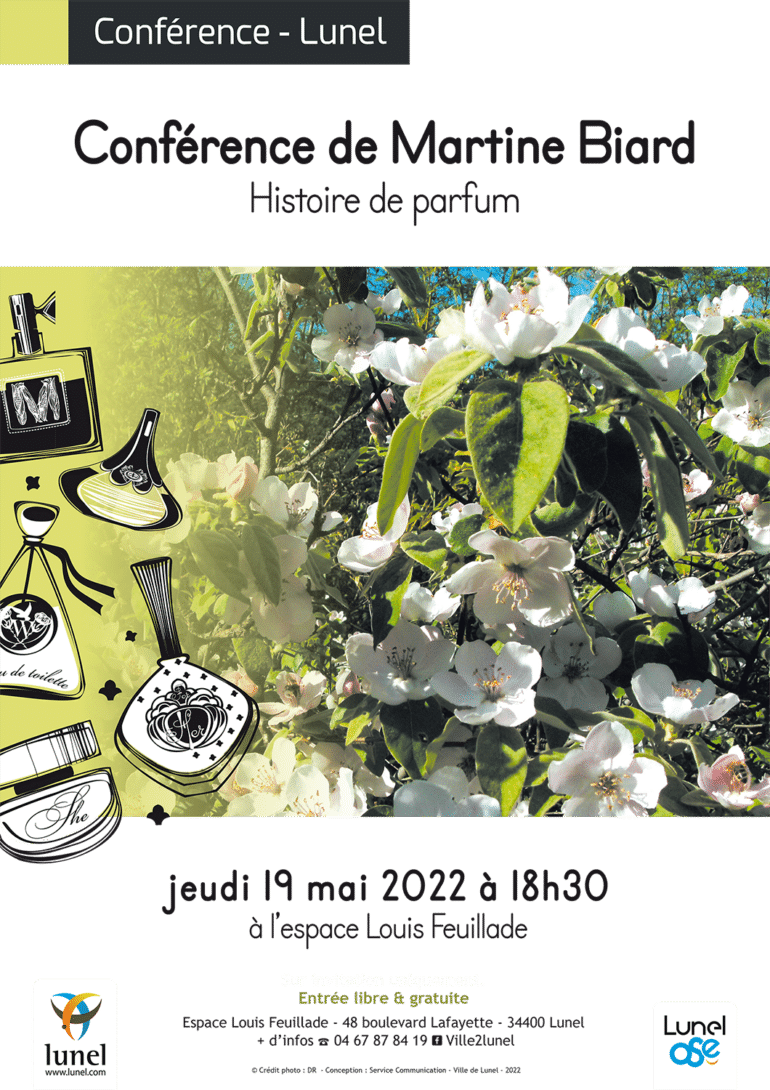 Conference Histoire des parfums 19 mai 22