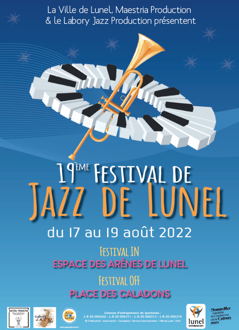 L'affiche du festival Jazz à Lunel