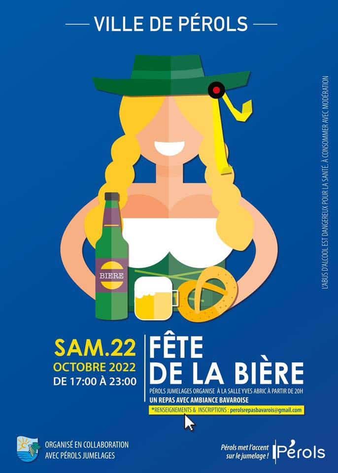 L'affiche de la Fête de la Bière de Pérols.