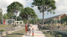 Le futur Agriparc des Bouisses à Montpellier © Caudex
