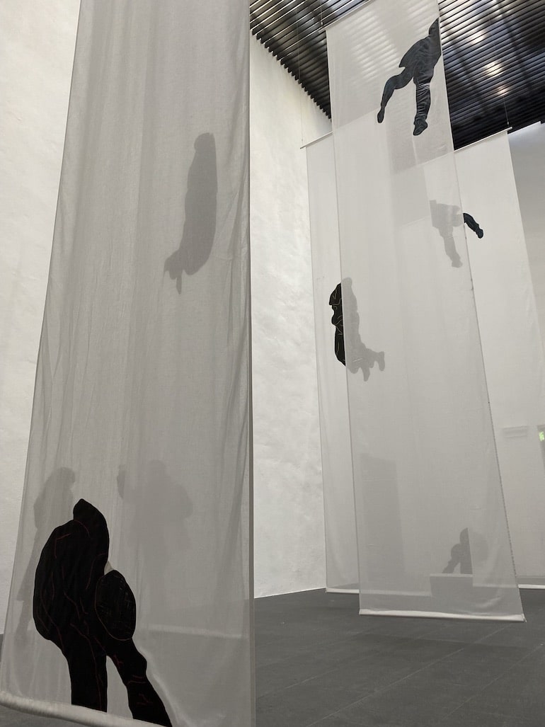 Une installation de Djamel Tatah © Virginie Moreau.