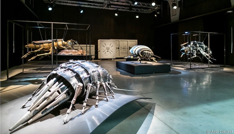Castelnau le Lez, vue de l'exposition Ex Musica et ses insectes géants © Axel Coeuret