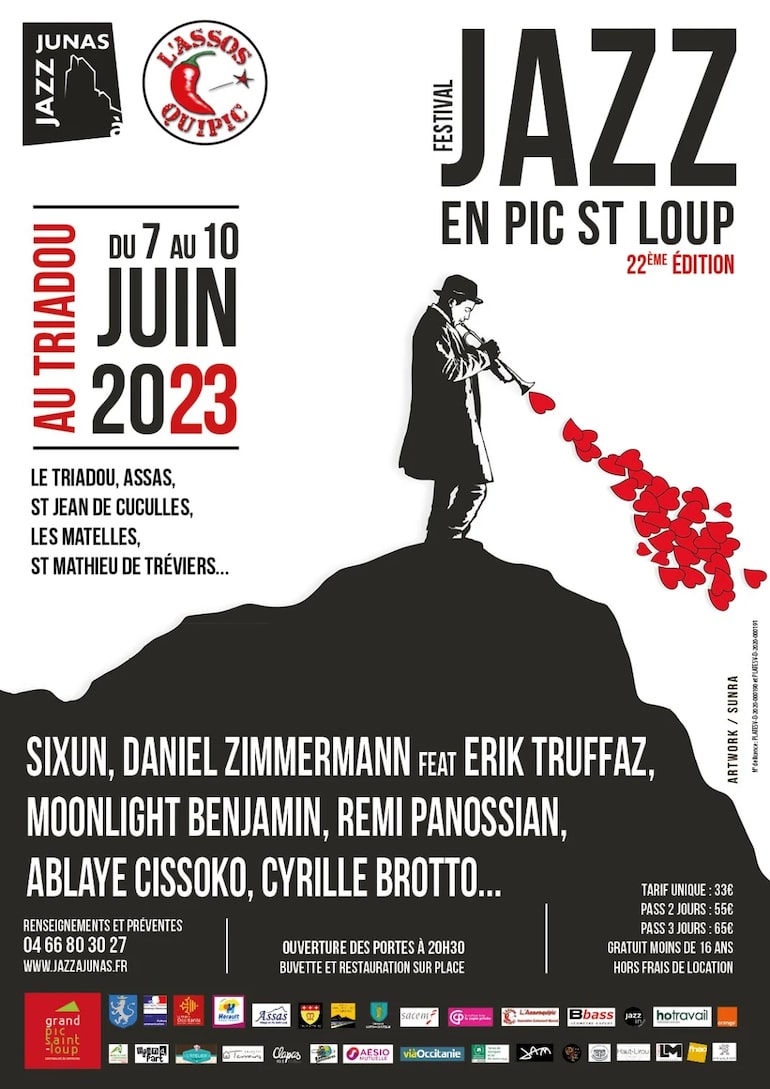 L'affiche de Jazz en Pic Saint-Loup 2023 © Jazz à Junas